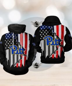 Pitt Panthers NCAA US Flag 3D Printed Hoodie