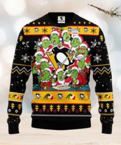 Pittsburgh Penguins 12 Grinch Xmas Day Ugly Christmas Sweater