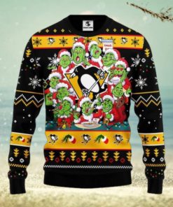 Pittsburgh Penguins 12 Grinch Xmas Day Ugly Christmas Sweater