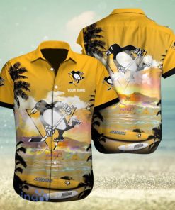 Pittsburgh Penguins Custom Name Hawaiian Shirt Best Gift For Men And Women