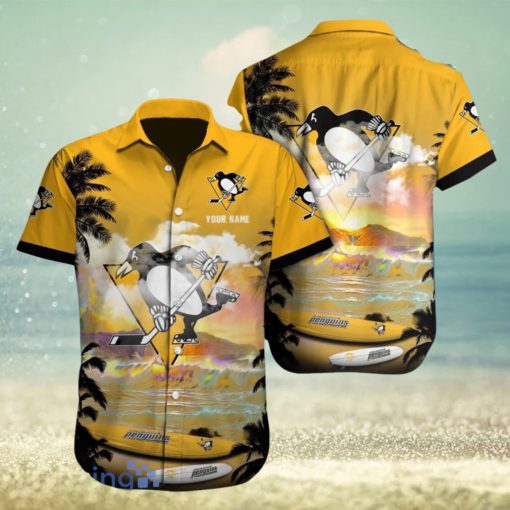 Pittsburgh Penguins Custom Name Hawaiian Shirt Best Gift For Men And Women