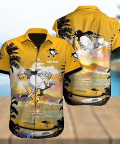 Pittsburgh Penguins Custom Name Hawaiian Shirt Best Gift For Men And Women