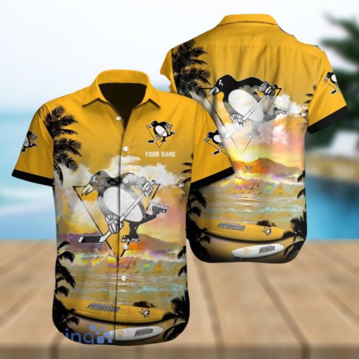 Pittsburgh Penguins Custom Name Hawaiian Shirt Best Gift For Men And Women