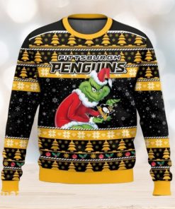 Pittsburgh Penguins Grinch Ugly Christmas Sweater Christmas Gift For Sport Fans