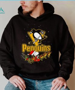 Pittsburgh Penguins NHL Santa Snoopy and Woodstock Christmas T Shirt