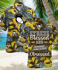 Pittsburgh Penguins Stress Blessed Obsessed Summer Hawaiian Shirt For Fans This Season