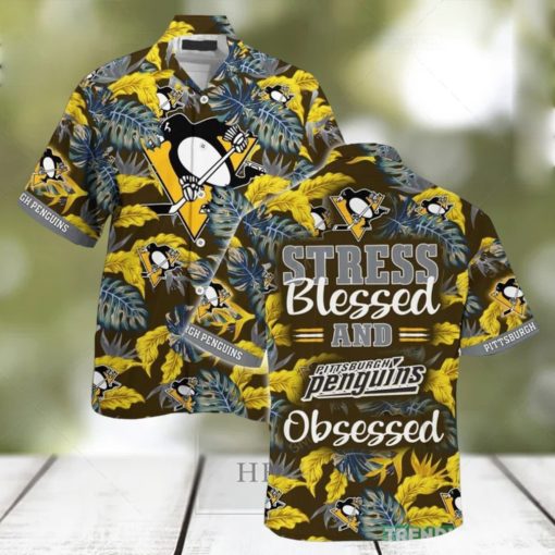 Pittsburgh Penguins Stress Blessed Obsessed Summer Hawaiian Shirt For Fans This Season