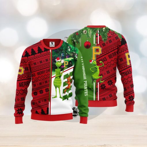 Pittsburgh Pirates Grinch & Scooby doo Christmas Ugly Sweater 1