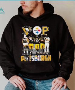 Pittsburgh Sports Teams Lemieux Greene Harris Bradshaw And Clemente Signatures Shirt