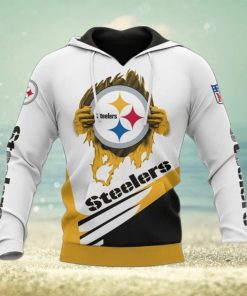 Pittsburgh Steelers 3D Puff Print Hoodie Cool Graphic Gift