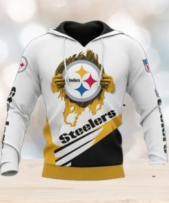 Pittsburgh Steelers 3D Puff Print Hoodie Cool Graphic Gift