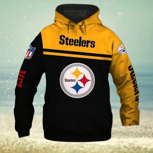 Pittsburgh Steelers 3D Skull Zip Hoodie Pullover Sweatshirt