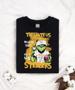 Pittsburgh Steelers Grinch They Hate Us Because Ain’t Us NFL Football Christmas Shirt