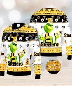 Pittsburgh Steelers Grinch Ugly Christmas Sweater Xmas 3D Printed Christmas Sweater Gift