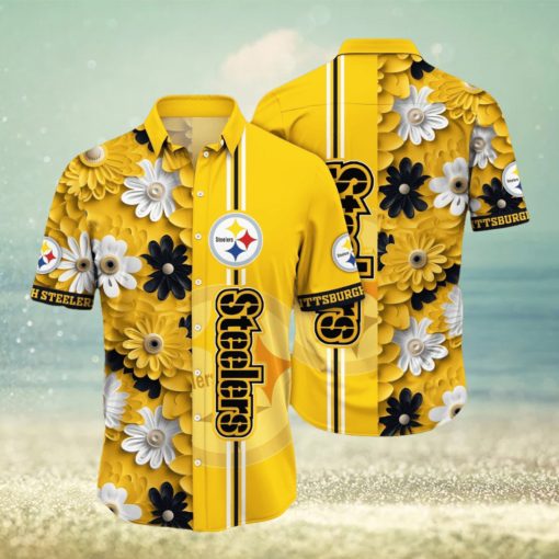 Pittsburgh Steelers Hawaii Shirt Flower Sporty And Stylish