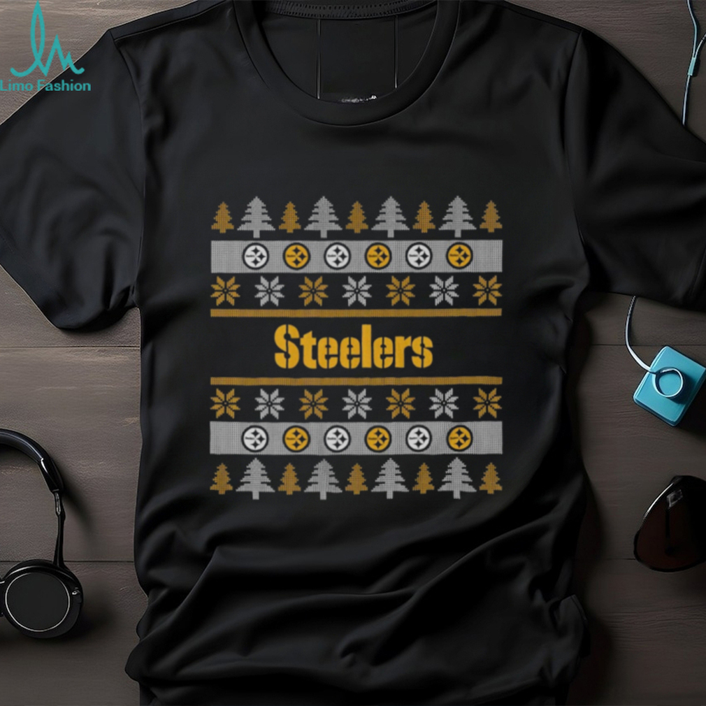 Pittsburgh Steelers Holiday Christmas Tree T Shirt Pittsburgh Steelers Holiday Christmas Tree T Shirt