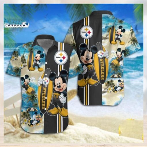 Pittsburgh Steelers Mickey Mouse Hawaiian Shirt