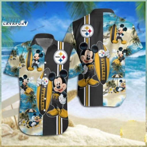 Pittsburgh Steelers Mickey Mouse Hawaiian Shirt