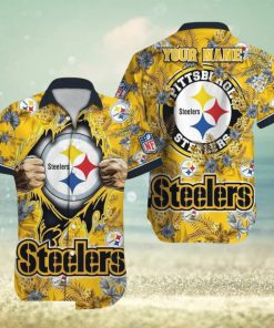 Pittsburgh Steelers NFL Hawaiian Shirt Custom Name For Fans