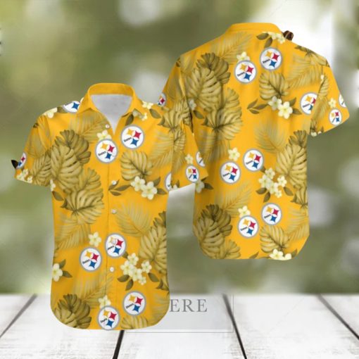 Pittsburgh Steelers New Style 3D Flower Hawaiian Shirt For Men Women