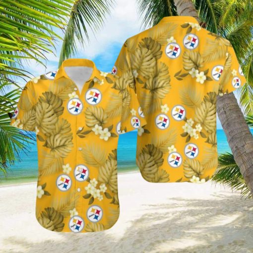 Pittsburgh Steelers New Style 3D Flower Hawaiian Shirt For Men Women