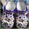 Purple And Black Baltimore Ravens Crocs