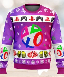 Playstation Neon Ugly Christmas Sweater