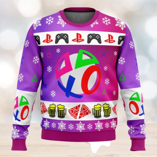 Playstation Neon Ugly Christmas Sweater