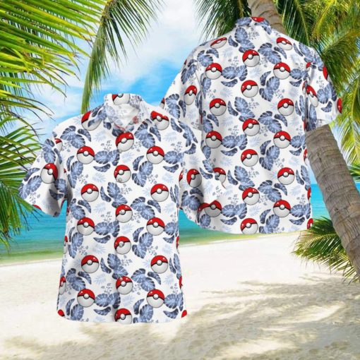 Pokemon Ball Tropical Beach Set Hawaiian Shirt And Short Gift For Fans