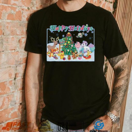 Pokemon Mad Engine Toddler Happy Holidays Graphic T Shirt