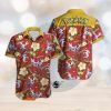 Boston Bruins Short Sleeve Button Up Tropical Hawaiian Shirt