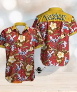 Pokemon V Short Sleeve Funny 3D Hawaiian Shirt