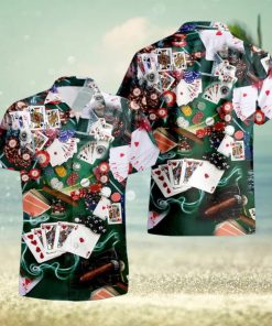 Poker Hawaiian Shirt, Gambling Shirt, Poker Player Shirt, Hawaii Shirt Party Summer, Tropical Shirts, Casino Aloha Hawaii Shirt