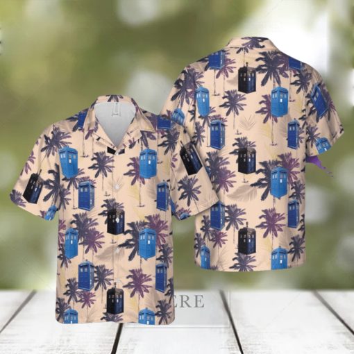 Police Box 3D Hawaiian Shirt Beach Lover Gift