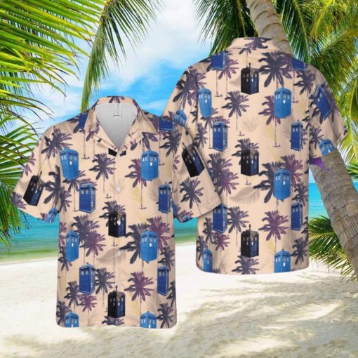 Police Box 3D Hawaiian Shirt Beach Lover Gift