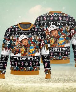 Pop Pop It’s Christmas Bruno Mars Ugly Christmas Sweater