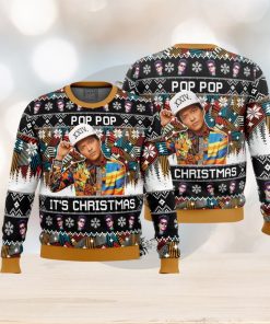 Pop Pop It’s Christmas Bruno Mars Ugly Christmas Sweater