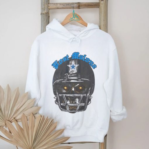 Post Malone Dallas Cowboys Skull Helmet Shirt