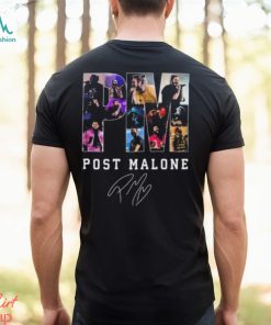Post Malone PM Music Concert Tour Signature 2023 T Shirt