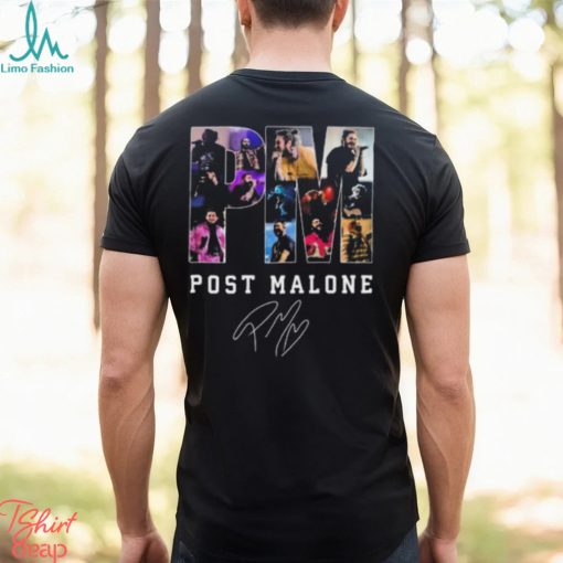 Post Malone PM Music Concert Tour Signature 2023 T Shirt