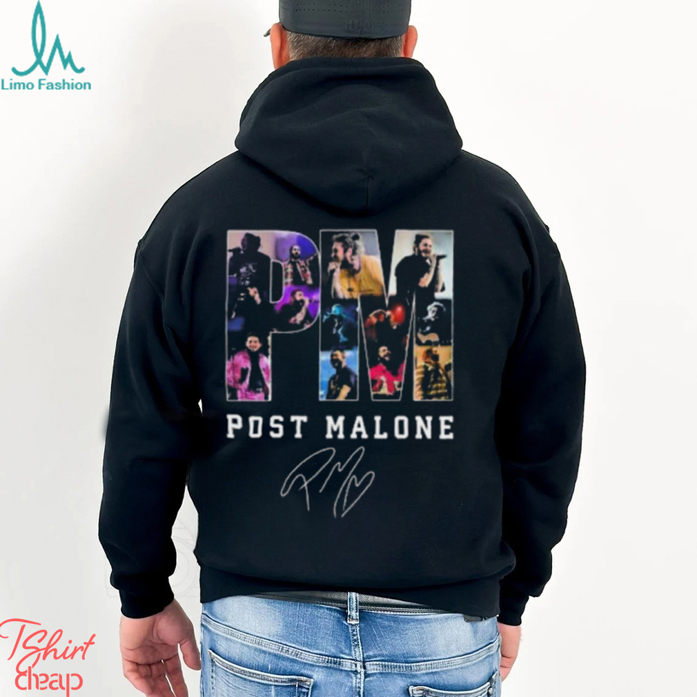 Post Malone PM Music Concert Tour Signature 2023 T Shirt Post Malone PM Music Concert Tour Signature 2023 T Shirt