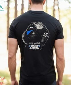 Post Malone X Dallas Cowboys head retro shirt