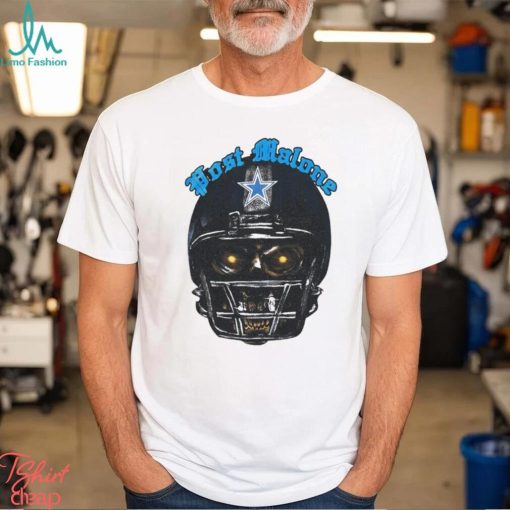 Post Malone X Dallas Cowboys skeleton helmet shirt