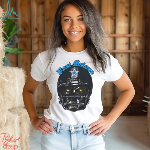 Post Malone X Dallas Cowboys skeleton helmet shirt