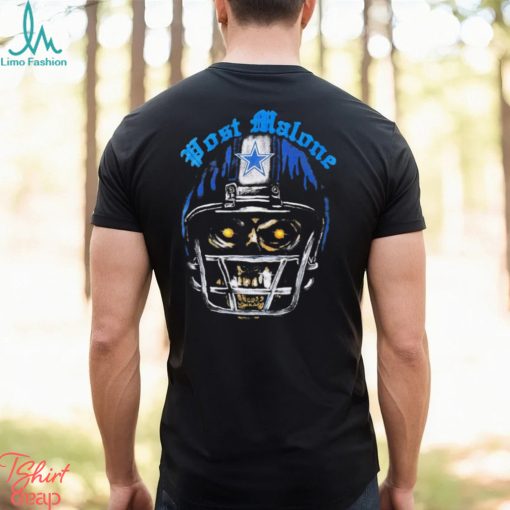 Post Malone X Dallas Cowboys skull helmet drip shirt
