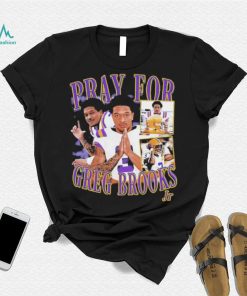 Pray for Greg Brooks picture collage shirt