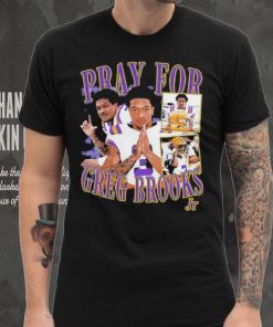 Pray for Greg Brooks picture collage shirt