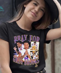 Pray for Greg Brooks picture collage shirt