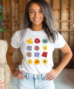 Pressed Flowers T Shirt Wildflower Shirt Motivation Classic Unisex