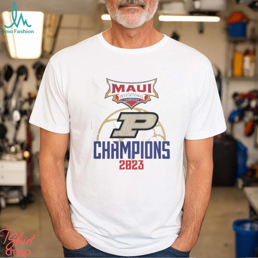 Purdue Basketball Maui Invitational Champions 2023 Logo Shirt Purdue Basketball Maui Invitational Champions 2023 Logo Shirt